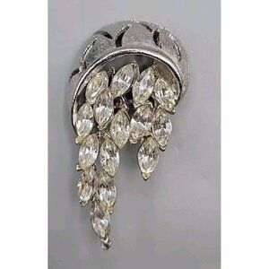 Bucket Waterfall Brooch Water Falling From Upside Down Bowl Vintage